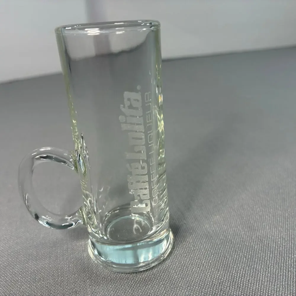 Vintage Caffe Lolita Coffee Liqueur Shot Glass France Clear Cordial Espresso Cup
